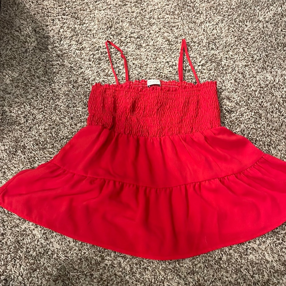 Paper crane red tank top